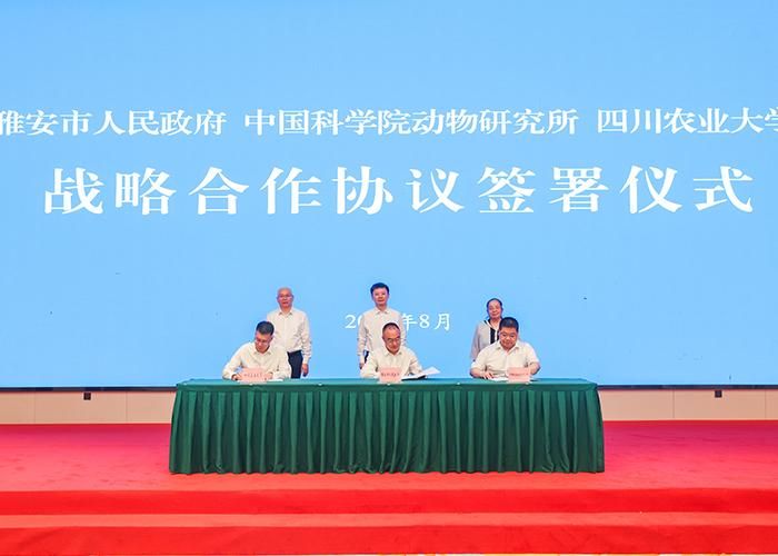 我校与中科院动物研究所、雅安市政府签署战略合作协议